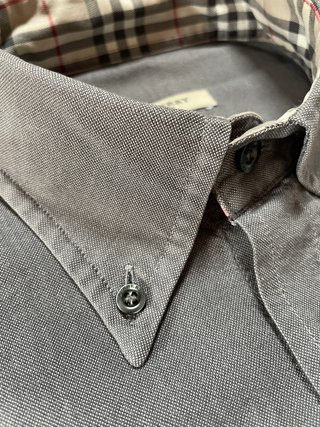 Camicia Burberry Uomo Grigia