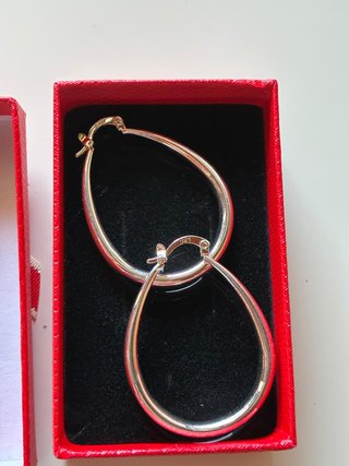 Pendientes Aro Ovalado Plata Ley 925