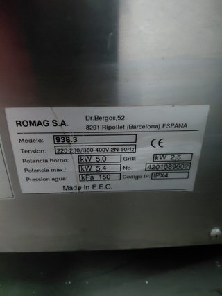 Horno Industrial ROMAG S.A.