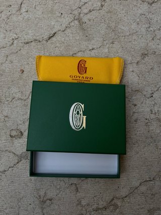 Portacarte Goyard Verde e Giallo