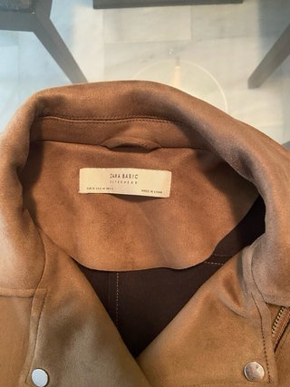 Chaqueta Biker Zara Marrón