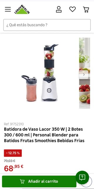 Batidora Lacor Mix&Go