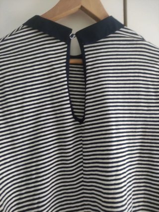 Vestido rayas cuello Peter Pan