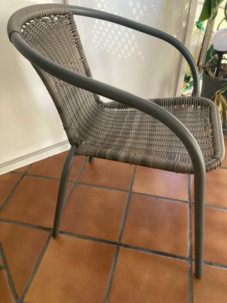 Mesa Balcón 60cm y 2 Sillas Aluminio