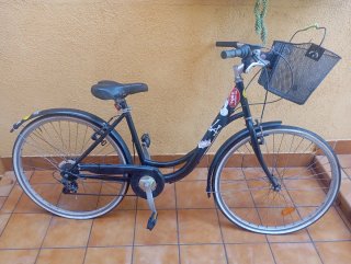 Bicicleta Holandesa Negra con Cesta