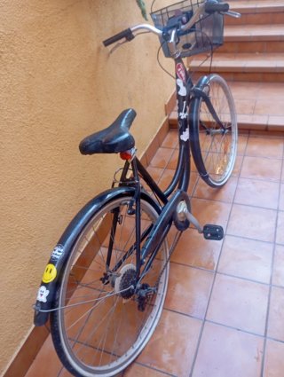 Bicicleta Holandesa Negra con Cesta
