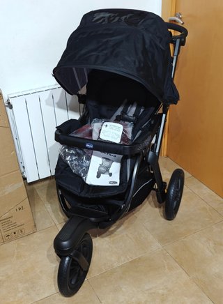 Silla de Paseo Chicco Activ3 Ebony con Protector