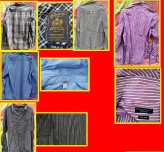 CAMISAS M.LARGA:MARCA,TALLA,DETALLES EN TEXTO:1X1€