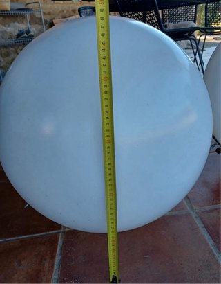 Lámpara exterior bola jardín