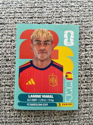 Cromo Lamine Yamal Mundial 2026 Panini