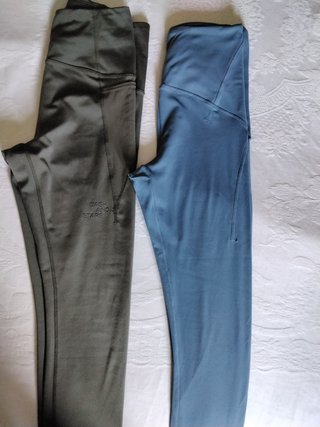 Leggings Secret Mujer Azul y Verde Oliva