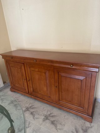 Vitrina Comedor Madera y Cristal