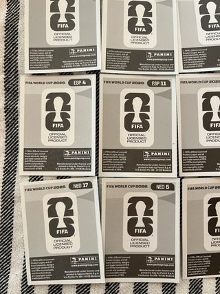 Lote cromos Panini Mundial 2026