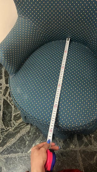 Sillón butaca azul con estampado