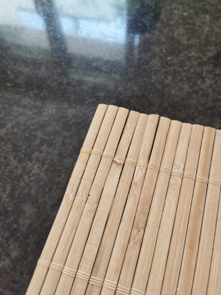 Manteles individuales madera enrollables oriental