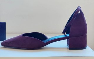 Zapatos marrón chocolate con tacón medio grueso