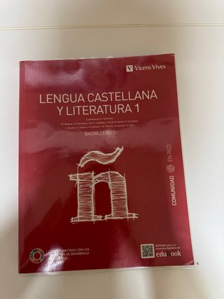 Libro de texto lengua castellana 1ºBachillerato