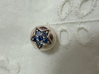 Clip Pandora Plata Ley Estrella Azul