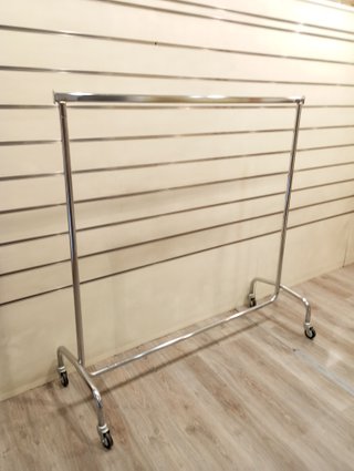 Perchero burra Cromado Extensible Ruedas