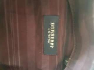 Camisa Burberry London Rayas Burdeos Talla 2