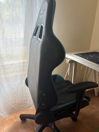 Silla Gamer Talius Negra y Turquesa