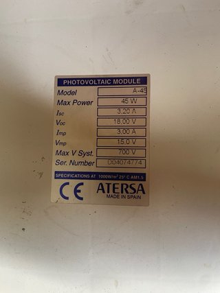 Placa solar 45W