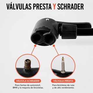 Hinchador manual bicicleta