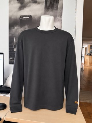 Camisa manga larga gris talla L grande