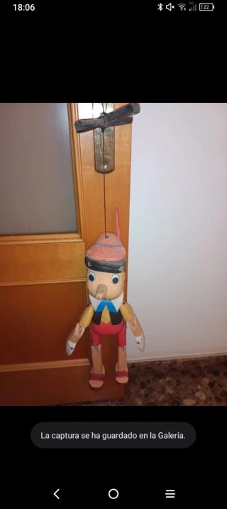 Marioneta Pinocho Vintage Madera