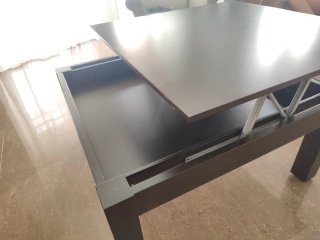 Muebles salón comedor madera natural teñida