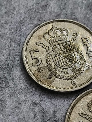 Lote 3 monedas 5 pesetas Juan Carlos - 78 79 80