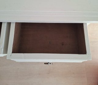 Mesa consola de madera blanca