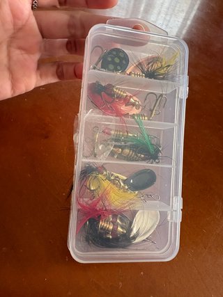 Lote 10 señuelos pesca variados