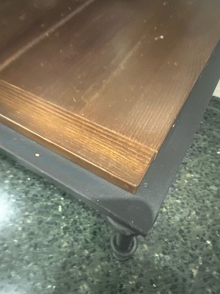 Mesa Centro Madera y Hierro Forjado
