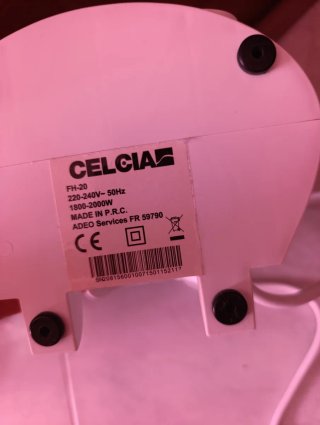 Ventilador de sobremesa blanco