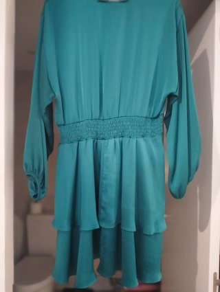 Vestido Zara Turquesa Talla M