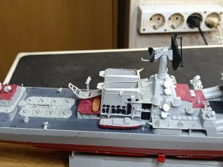 Maqueta Crucero Ruso Varyag 1/350 de 1989