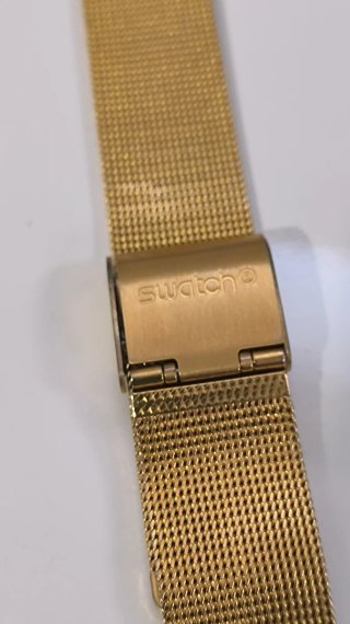 Correa Swatch Silicona Blanca 17 mm con Cristales