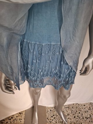Vestido azul talla única