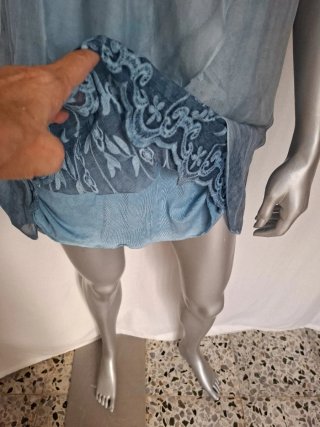 Vestido azul talla única