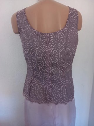 Conjunto de gala alta costura lila Alberto Sola