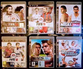 Lote Juegos PS3: FIFA, NBA, PES, Virtua Tennis