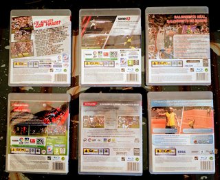 Lote Juegos PS3: FIFA, NBA, PES, Virtua Tennis