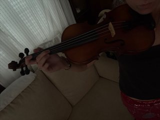 Violín de madera + Arco + Hombrera + Funda