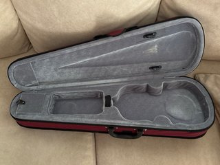 Violín de madera + Arco + Hombrera + Funda
