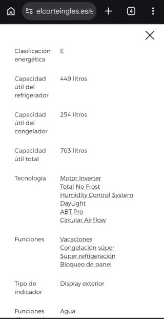 Frigorífico Americano Haier Inox