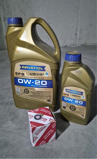 Aceite RAVENOL 0W-20 4L + 1L