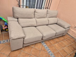 Sofá cama relax Ikea tela beige