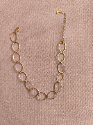 Collar aro dorado señora