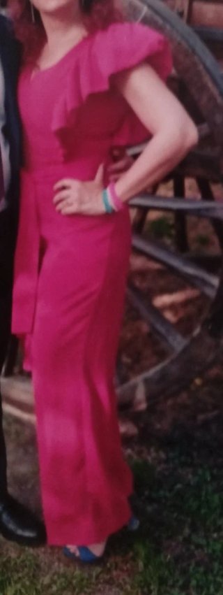 Mono de fiesta mujer fucsia